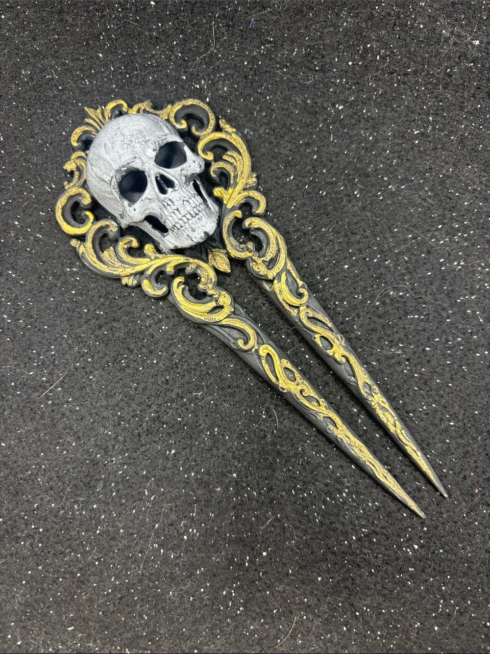 Gothic Skull Hair Fork – 7 Inch